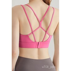 運動內衣女夏跑步防震健身防下垂聚攏瑜珈背心高強度美背文胸一體