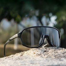 솔렉스 스포츠 변색 선글라스 고글 c-1, C1-블랙, 1개