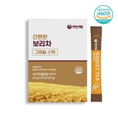 보리차가루 100% 보리차 분말 효능 보리추출분말 보리차물 물대신 찬물 아이 아기 보리차 휴대용 스틱 HACCP 식약청인증, 500mg, 1세트