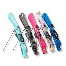 MEGA透明超輕量高爾夫球桿袋，一秒收納，時尚耐用, 黑醋栗(黑色)