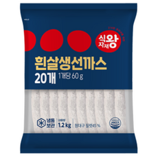 식자재왕 흰살생선까스, 1개, 1.2kg
