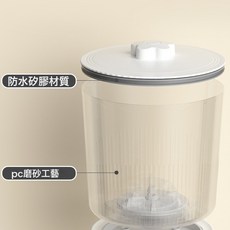 充電式迷你洗衣機 無線便攜式內衣內褲專用小型洗衣機, 兩升大容量+大動力+藍光(7.4V), 白色單個洗衣杯子