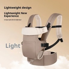 휴대용 힙시트 다기능 스트랩 조절 가능한 슬링 벨트 산책용 통기성 백팩형, 블랙