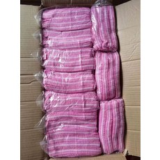 2000개 일회용위생모 주방 조리모 메쉬 위생모, 1개, 21인치 핑크 이중선 2000개 남녀 공용