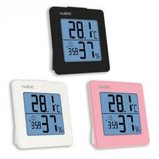 휴비딕 시계 온습도계 HT-1, 화이트