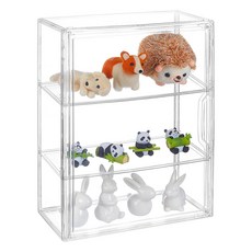 2단 아크릴 디스플레이 케이스 화장품 홀더 직사각형 투명 272x135x363cm