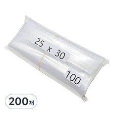 그린비닐 LDPE 지퍼백, 25 x 30cm, 100개입, 2개