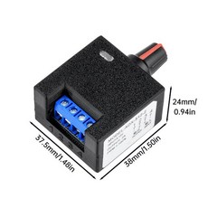 DC 5-12V 2A PWM 속도 컨트롤러 컴퓨터 폭력 팬 모터 수정 DIY 수냉 라디에이터, 01 Black
