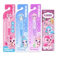 캐치티니핑 피규어 칫솔 3종 + 캐치티니핑 불소치약, 1세트, 4개입, 하츄+사뿐+아름+치약