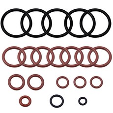 BMW E46 M52 M54 320i 323i 325i 328i 330i 열교환기 누수 방지 냉각 시스템 호스 씰 교체 고무 패드 및 클립 연결부용 20PCS O링 키트 장착, 1개