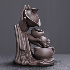 原創爆款佛手檀香回流香爐 創意茶壺倒流檀香爐室內家居飾品擺件, 1個