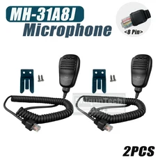 MH-31A8J 자동차 휴대용 스피커 마이크 FT-891 8핀 모델 햄 양방향 라디오용, 01 2PCS Mic