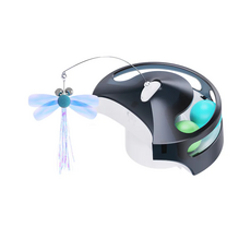 enabot ebo 寵物智能餵食器 自動餵食 互動玩具 內置攝像頭, 白, 1箱, EBO-ROLA-01