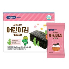 베베쿡 처음 먹는 어린이김, 15g, 5박스, PINK SALT 핑크솔트