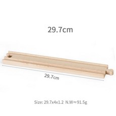 33가지 스타일 DIY 나무 기차 레일 트랙 액세서리 나무 철도 트랙 부품 모든 장난감 크리스마스 생일 선물용, 1 hole bridge