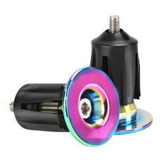 22-24mm 인터페이스와 호환되는 자전거 핸들바 엔드 캡 경량 설치 간편, Style C, 1세트