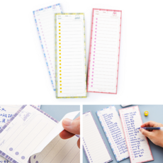 오피스 투두리스트 주간 할일 스케줄러 학생 메모장 영어 단어 암기장 뜯어쓰는 스케줄러, 1개, 50매, 노랑