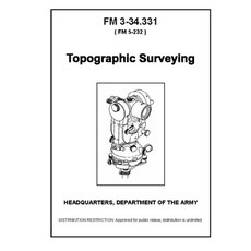 FM 3-34.331 Topographic Surveying Paperback, Independently Published, English, 9798732640373
