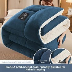 양털 벨벳 담요 겨울 이불 양면 플로킹 기숙사용 싱글 학생용 푹신한, E. 항균 등급 다이아몬드 항균 강화 버전 - 벤틀리
