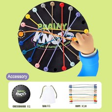 체인 삼각형 체스 게임 Triggle 고무 밴드 교육 대화 형 전투 세트 가족 파티 선물, 다색, 1개