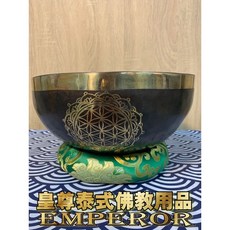頌缽 尼泊爾頌缽 音療 聲缽 生命之花 赫茲 正能量 音波皇尊泰式佛教用品, 1個