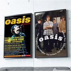 오아시스 포스터 액자 인테리어 소품 Oasis 밴드 브리티시팝 빈티지 벽꾸미기, 10번
