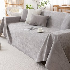 [생활 방수] 커버무드 논슬립 소파 커버 고양이 스크래치 방지, 1개, 그레이