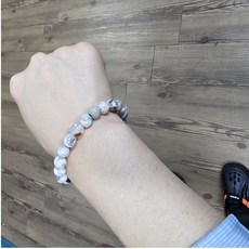 버드건강스토아 천연 화이트 아게이트 8mm, 1개