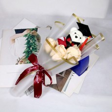 畢業博士小熊香皂花束, 6（任意2束起購 否則不出貨））, 1件