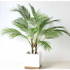[생화같은조화] 아레카 인조 화분 식물 인테리어조화 나무 야자수조화 7부쉬, 1개