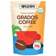 에티오피아 싱글 원두커피 커피콩 맛있는 신선한 그라도스커피, 1개, 500g, 홀빈(분쇄안함)