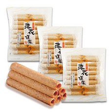 키쿠센도 락카 도라쿠 땅콩 롤 센베, 160g, 3개