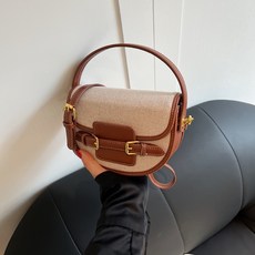 帆布包 側背包, 棕色