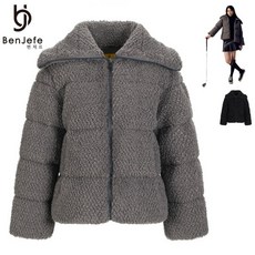 벤제프 벤제프 김천모다 메탈사 플리스 패딩 점퍼 BN5QWDW707_KG