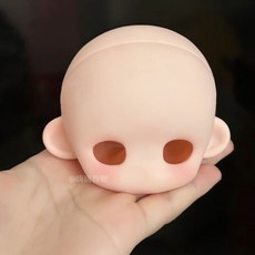 Domi 娃頭 三分頭 BJD 練妝頭, 1個, 瑕疵头面部黑点（一个）
