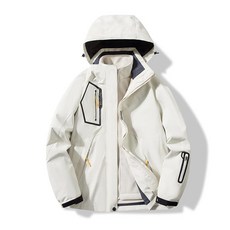 남성 스키복 퍼 스노우 성인 보드복 여성스키복 여자 따뜻한, 1개, 여성용 오프화이트