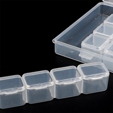 폴리앤틴틴 투명 개별 수납함 28칸 네일파츠정리함