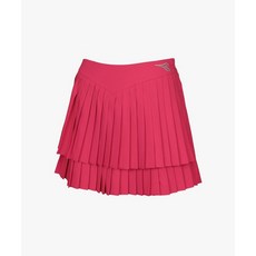 Diadora 크로스코트 더블 플리츠 스커트 PINK