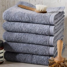 소프트터치 피크닉 수건 120g 30수 면사, 그레이, 5개