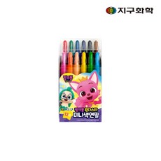 지구화학 핑크퐁미니 색연필 세트, 12색, 1세트