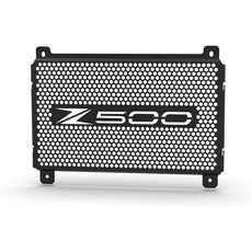 Z500 2024-2026 라디에이터 가드 보호 커버 | T5-5754 알루미늄 오토바이 그릴 (가와사키 ABS SE ABS 2024-2026 Z400 2018-2025용), Z500-Black