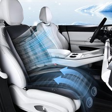 FLORICH Cooling Car Seat Cover with 2 Powerful Turbo Fans Ventilated Cushion 3-Speed Adjustable 12