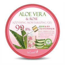 isLeaf 蘆薈玫瑰保濕凝凍 99.8%蘆薈精華 深層補水, 300g, 1個