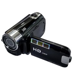 Zhijing 새로운 1080P 전문 16X 비디오 카메라 캠코더 Vlogging Full HD DV 디지털 2 색 지원 Dropshipping 플립 (블랙)