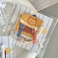 臺灣出貨 娃衣 娃娃配件 衣服 配飾 棉花娃娃書包 娃用背包 10cm/15cm/20cm娃娃通用, 1個, 小熊揹包