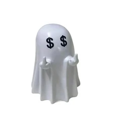 사랑스러운 할로윈 유령 수지 공예 미니 소름 끼치는 장식 데스크탑 파티 만화 동상, 02 1C