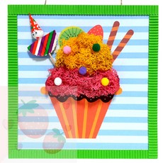 SB 스칸디아모스 빙수부조 만들기 미술만들기재료, 1개