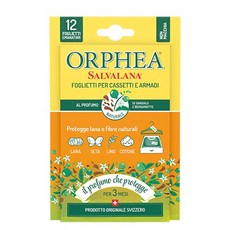 ORPHEA 歐菲雅 衣物保護片 12片裝 天然花香, 1個, 佛手柑