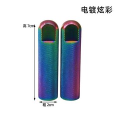 腳柱 自行車後腳柱 不銹鋼腳踏闆 腳蹬 載人放腳柱 高強度腳柱, 1個, 電鍍炫彩