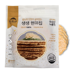 아이두비 저당 간식 현미칩 햅쌀 무농약 100% 소화 잘되는 부드러운 현미 누룽지, 120g, 1개